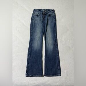 Wrangler Jeans Womens 5 Blue Bootcut Low Rise Medium Wash Stretch Western Denim